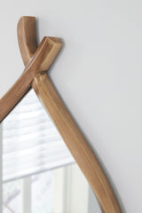 Bartner Antique Gold Finish Accent Mirror by Ashley at Eve Furniture