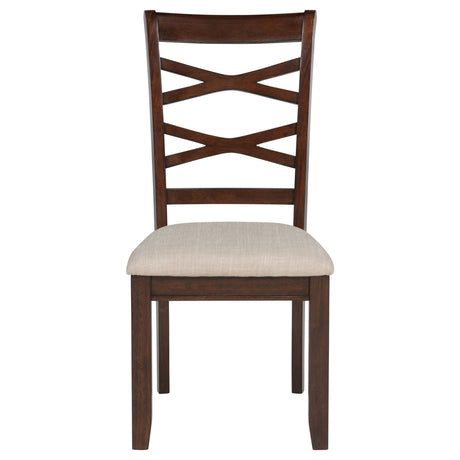 Barton Dark Brown 5-piece Round Wood Dining Table Set by Coaster at Eve Furniture