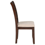 Barton Dark Brown 5-piece Round Wood Dining Table Set by Coaster at Eve Furniture