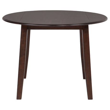Barton Dark Brown 5-piece Round Wood Dining Table Set by Coaster at Eve Furniture