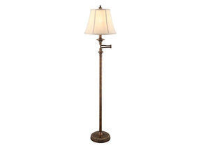 Barton Gold Swing Arm Floor Lamp (Set of 2) by Crestview at Eve Furniture