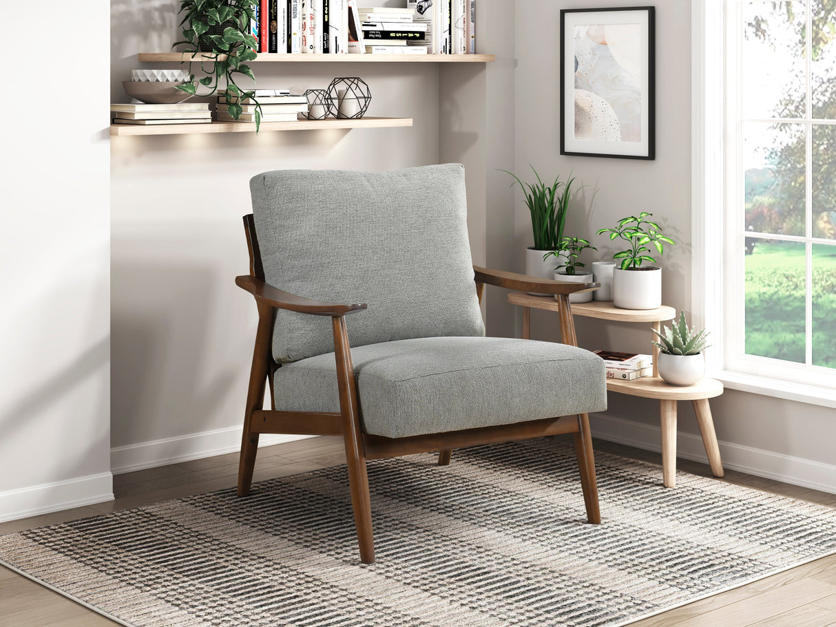 Barton Gray Accent Chair by Homelegance at Eve Furniture