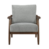 Barton Gray Accent Chair by Homelegance at Eve Furniture