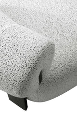 Bartow Accent Chair in Ivory and Black by Manhattan Comfort at Eve Furniture