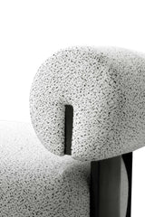 Bartow Accent Chair in Ivory and Black by Manhattan Comfort at Eve Furniture