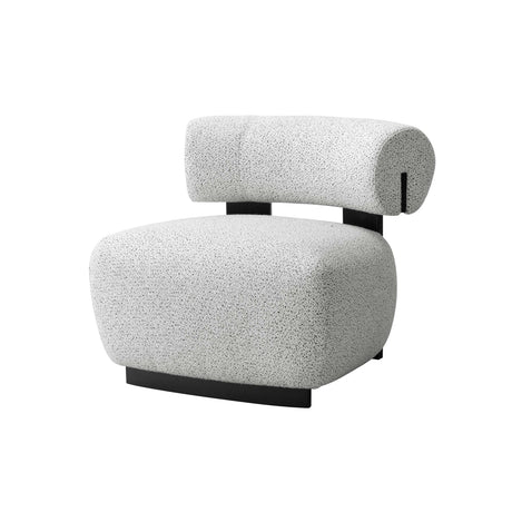 Bartow Accent Chair in Ivory and Black by Manhattan Comfort at Eve Furniture