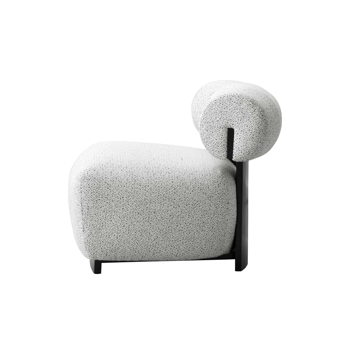 Bartow Accent Chair in Ivory and Black by Manhattan Comfort at Eve Furniture