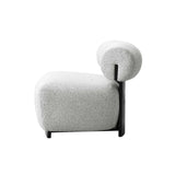 Bartow Accent Chair in Ivory and Black by Manhattan Comfort at Eve Furniture