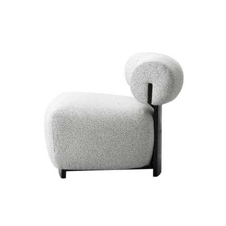 Bartow Accent Chair in Ivory and Black by Manhattan Comfort at Eve Furniture