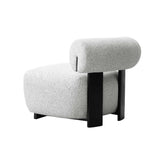 Bartow Accent Chair in Ivory and Black by Manhattan Comfort at Eve Furniture