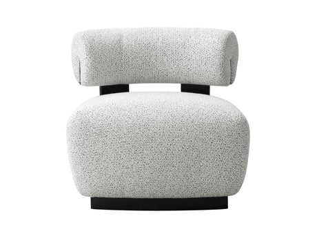 Bartow Accent Chair in Ivory and Black by Manhattan Comfort at Eve Furniture