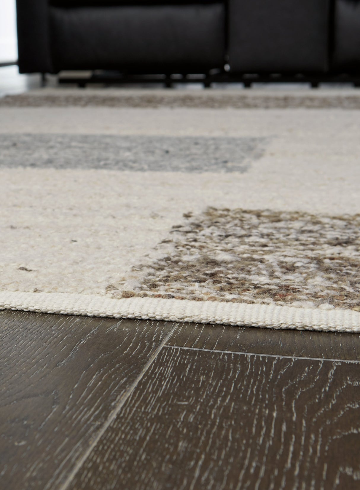 Barus Beige/Brown/Gray 5' x 7' Rug by Ashley at Eve Furniture