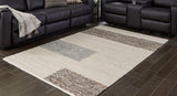 Barus Beige/Brown/Gray 5' x 7' Rug by Ashley at Eve Furniture