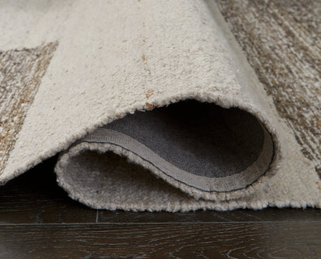 Barus Beige/Brown/Gray 8' x 10' Rug by Ashley at Eve Furniture