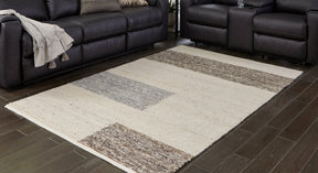 Barus Beige/Brown/Gray 8' x 10' Rug by Ashley at Eve Furniture