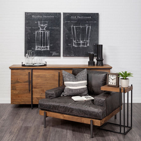 Barware Blueprint VII by Mercana Studio a Hand Embellished Textured Canvas by Mercana at Eve Furniture