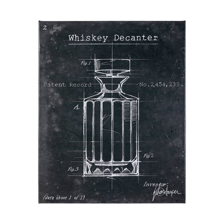 Barware Blueprint VII by Mercana Studio a Hand Embellished Textured Canvas by Mercana at Eve Furniture