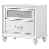 Barzini 2-Drawer Nightstand White