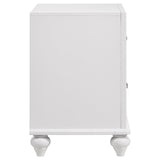 Barzini 2-Drawer Nightstand White