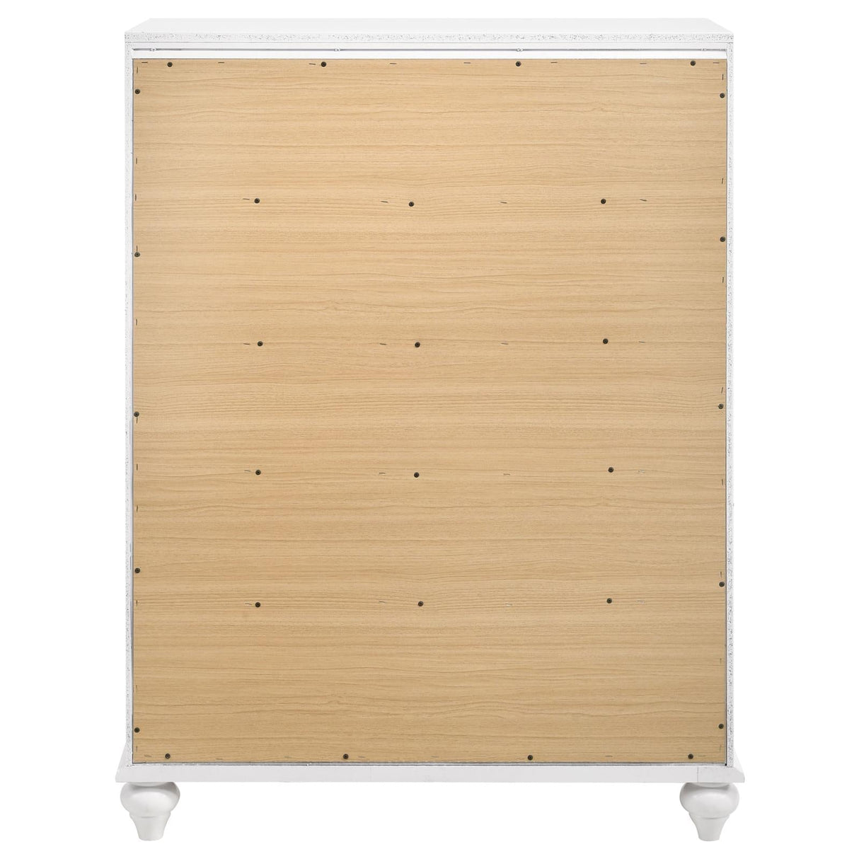 Barzini White 5-Drawer Chest