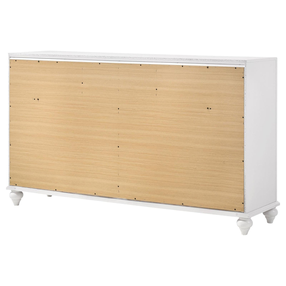 Barzini White 7-Drawer Dresser