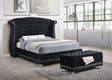 Barzini California King Tufted Upholstered Bed Black by Coaster at Eve Furniture