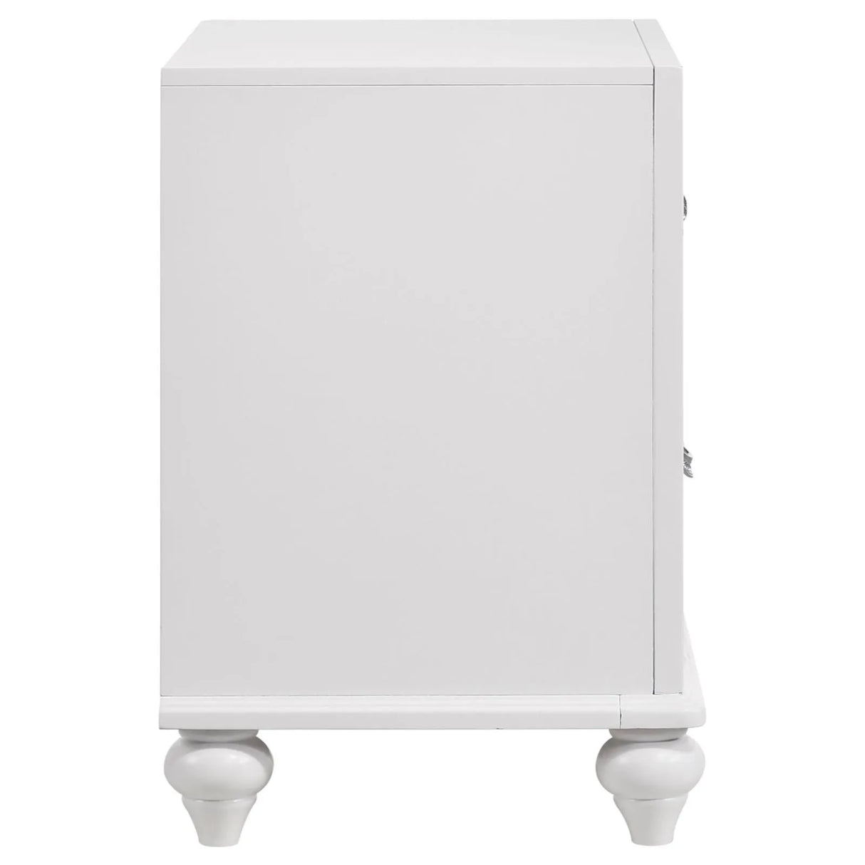 Barzini White 2-Drawer Nightstand by Coaster at Eve Furniture