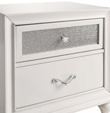 Barzini White 2-Drawer Nightstand by Coaster at Eve Furniture