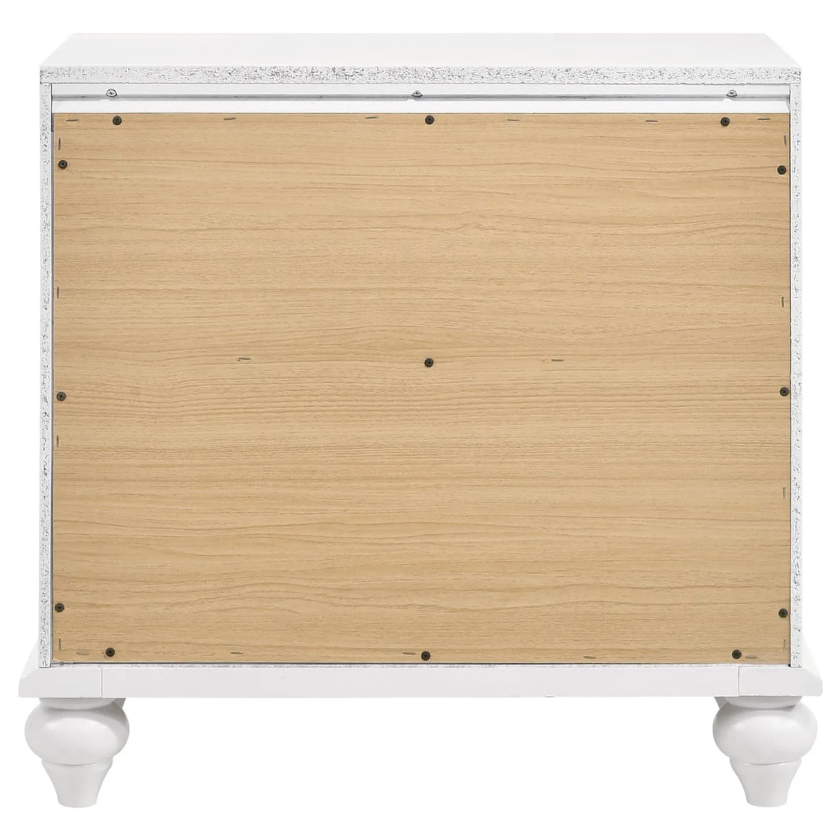 Barzini White 2-Drawer Nightstand by Coaster at Eve Furniture