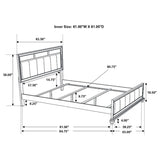 Barzini White 4-Piece Queen Panel Bedroom Set by Coaster at Eve Furniture