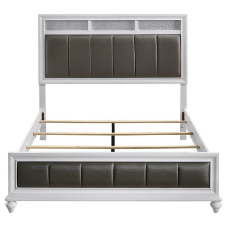 Barzini White 4-Piece Queen Panel Bedroom Set by Coaster at Eve Furniture