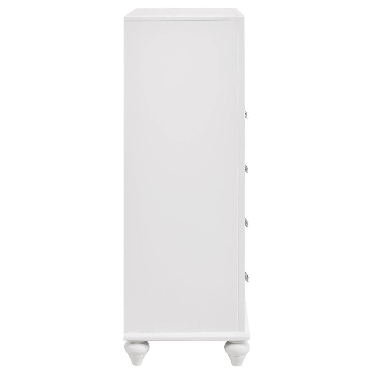 Barzini White 5-Drawer Chest by Coaster at Eve Furniture