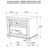 Barzini White 5-Piece Eastern King Panel Bedroom Set by Coaster at Eve Furniture