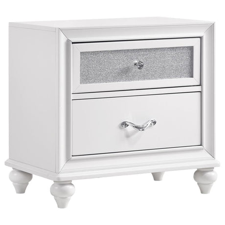 Barzini White 5-Piece Eastern King Panel Bedroom Set by Coaster at Eve Furniture