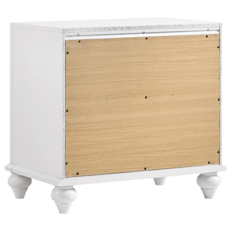 Barzini White 5-Piece Eastern King Panel Bedroom Set by Coaster at Eve Furniture