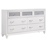 Barzini White 5-Piece Eastern King Panel Bedroom Set by Coaster at Eve Furniture