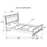Barzini White 5-Piece Queen Panel Bedroom Set by Coaster at Eve Furniture