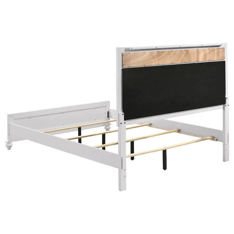 Barzini White 5-Piece Queen Panel Bedroom Set by Coaster at Eve Furniture