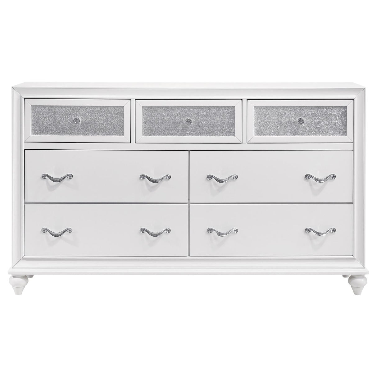 Barzini White 7-Drawer Dresser by Coaster at Eve Furniture