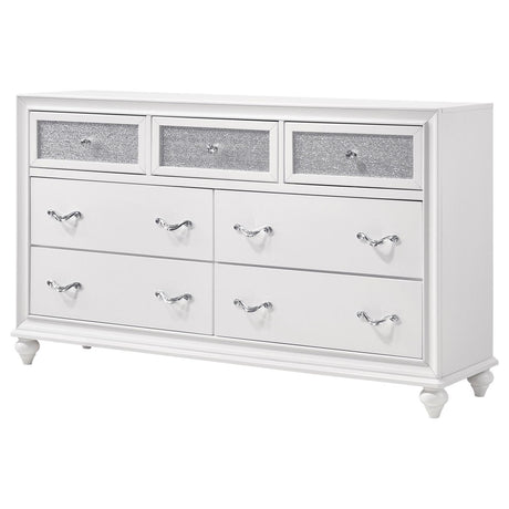 Barzini White 7-Drawer Dresser by Coaster at Eve Furniture