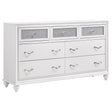 Barzini White 7-Drawer Dresser by Coaster at Eve Furniture
