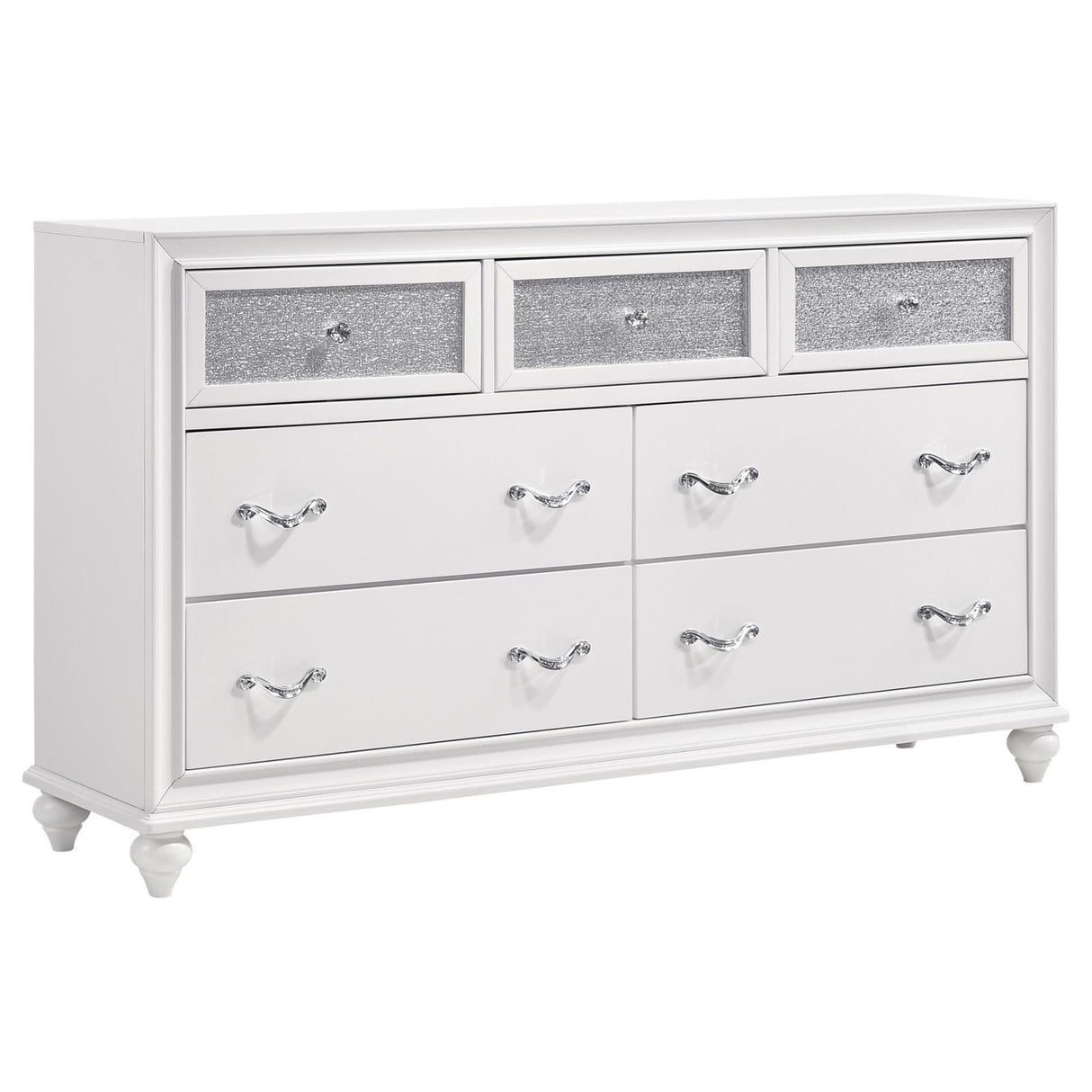 Barzini White 7-Drawer Dresser by Coaster at Eve Furniture