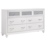 Barzini White 7-Drawer Dresser by Coaster at Eve Furniture