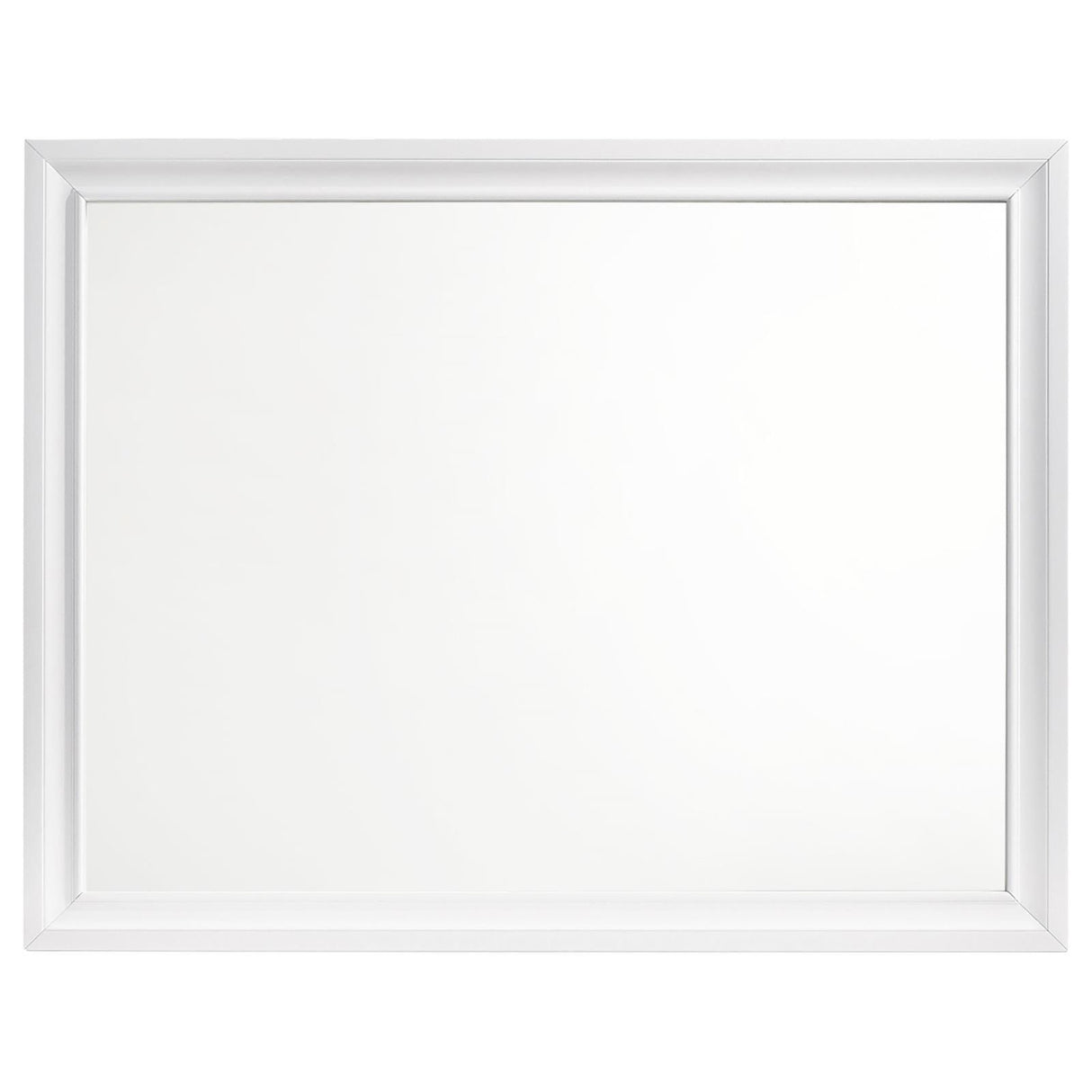 Barzini White Rectangle Dresser Mirror by Coaster at Eve Furniture