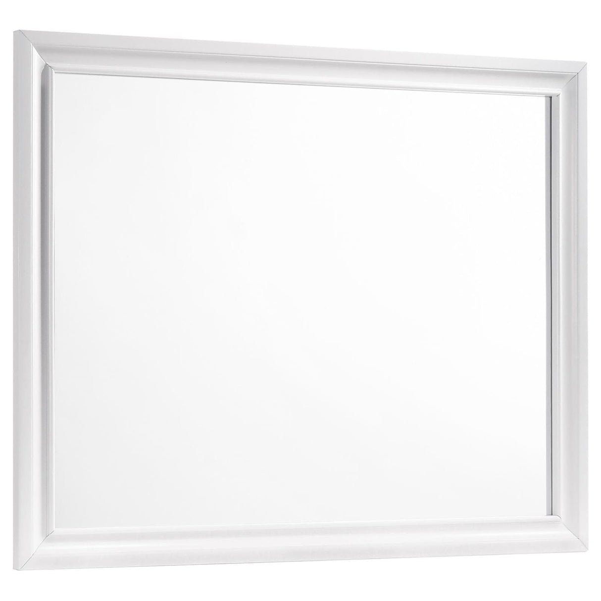 Barzini White Rectangle Dresser Mirror by Coaster at Eve Furniture