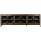 Basel Sideboard, Dark Brown by Dovetail at Eve Furniture