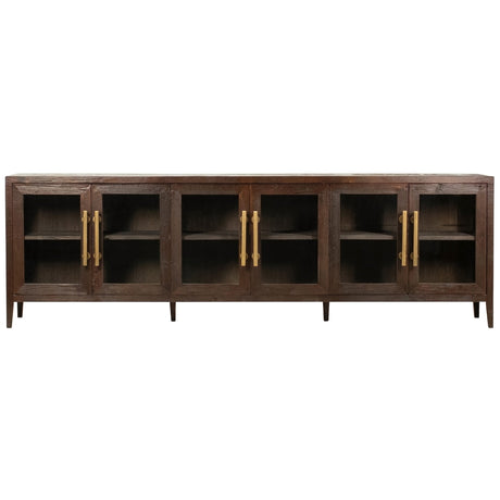 Basel Sideboard, Dark Brown by Dovetail at Eve Furniture