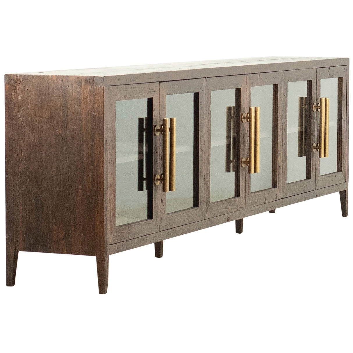 Basel Sideboard, Dark Brown by Dovetail at Eve Furniture