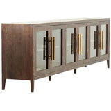 Basel Sideboard, Dark Brown by Dovetail at Eve Furniture