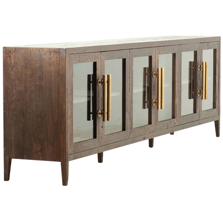 Basel Sideboard, Dark Brown by Dovetail at Eve Furniture